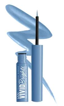 Acu laineris NYX Professional Makeup Vivid Bright, 2 ml, zila krās. 09 cobalt crush