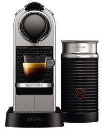 Kapsulinis kavos aparatas Krups Nespresso Citiz & Milk XN760B, sidabro sp.