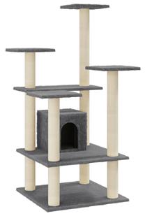 Kačių draskyklė VLX Cat Tree With Scratching Posts, 60.5 cm x 60 cm x 110 cm