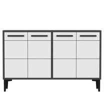 ТВ стол Kalune Design Stria, антрацитовый цв./белый цв., 120 см x 30 см x 75 см