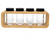 Garšvielu statīvs, caurspīdīga krās./brūna krās., 42 ml, 4 cmx4 cm