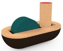 Развивающая игра Elou Boat Tanker, 11.5 см, многоцветный, 3 шт.