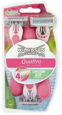 Бритва Wilkinson Sword Quattro Beauty Sensitive, 3 шт.