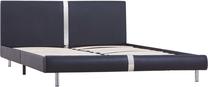 Lova dvigulė VLX Bed Frame 280827, 120 x 200 cm, juoda sp., be čiužinio, su grotelėmis