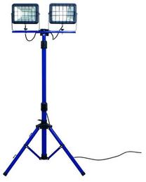 Ehitusvalgusti koos statiiviga, alus AS-Schwabe Slimline 46409, 60 W, 5100 lm, IP65, sinine v.