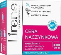 Dieninis veido kremas Lirene Capillary Skin Moisturizing, Reducing redness, 50 ml, SPF 20