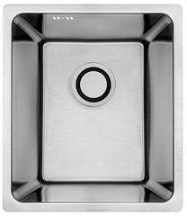 Virtuvinė plautuvė Laveo Aden SLA_010A, Brushed Inox, nerūdijantysis plienas, 38 cm x 44 cm x 19 cm, brushed inox sp.