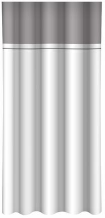 Nakts aizkari ZMH-04, balta krās./pelēka krās., 160 cm x 270 cm