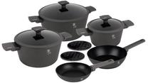 Puodų ir keptuvių rinkinys, su priedais Berlinger Haus Anthracite Collection BH/8140