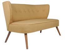 Sofa Hanah Home Bienville 2-Seat, šviesiai ruda sp., 141 x 73 cm x 77 cm