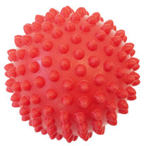 Masāžas bumbiņa Yate Spiky, sarkana krās., 8 cm