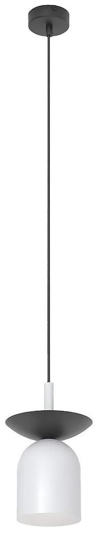 Valgusti rippuv Emibig Ego 1 1611/1, E14, 1 x 12 W, hall v. / must v., 11 x 11 cm
