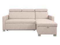 Kampinė sofa - lova Brico, smėlio sp., 204 x 168 cm x 88 cm