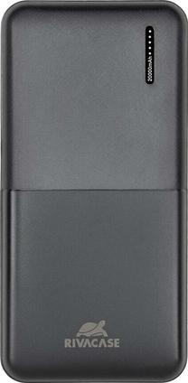 Lādētājs-akumulators (Power bank) Rivacase VA2571, 20000 mAh, 10 - 18 W, melna krās.