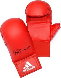 Боксерские перчатки Adidas WKF Karate Mitts With Thumb 661.23, красный цв., XXS