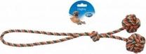 Žaislas šuniui, virvinis Duvo Dummy With 2 Balls, 43 cm, įvairių spalvų