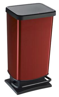 Prügikast Curver Rotho Paso, punane v., 40 l, 67.7 cm