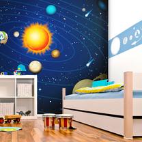 Fototapete Artgeist Solar System XXLFTNT0082SAM, 231 cm x 231 cm