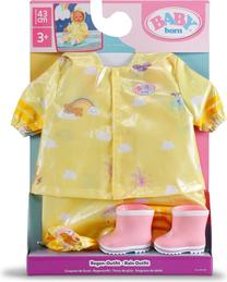 Комплект одежды для куклы Zapf Creation Baby born Deluxe Rain, желтый цв.