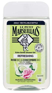 Kūno prausimosi želė Le Petit Marseillais Bio Rose & Bio Cucumber, 250 ml