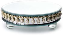 Подсвечник Mondex Alison, стекло, Ø 15 см, 5 см, серебристый цв.