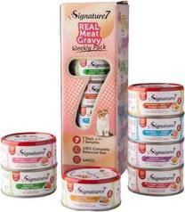 Mitrā kaķu barība Signature7 Real Meat Gravy Weeky Pack, 0.070 kg, 7 gab.