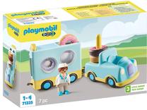 Konstruktors Playmobil 1-2-3 Doughnut Truck With Stacking And Sorting Feature 71325, 7 gab., daudzkrāsaina