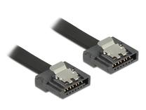 Кабель Delock SATA Flexi 83840 SATA, SATA, 0.3 м, черный цв.