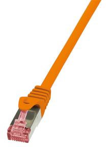 Провод Logilink Patch Cable Cat.6 S/FTP PIMF PrimeLine RJ-45 8P8C, RJ-45 8P8C, 0.25 м, oранжевый цв.