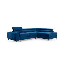 Kampinė sofa Laurence Monolith 77, tamsiai mėlyna sp., dešininė, 205 x 278 cm x 92 cm