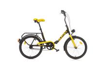 Velosipēds salokāms Aurelia Folding, 20 ", 17'' rāmis, melna krās./dzeltena krās.