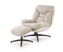 Tugitool koos jalatoega Leisure Furniture Kronos, beež v., 90 cm x 78 cm x 98 cm