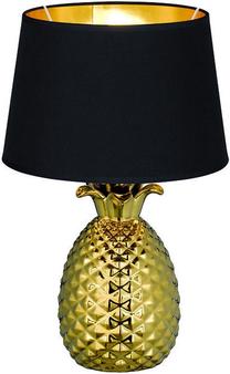 Galda stāvlampas Reality Pineapple R50431079, E27, 60W, melna krās./zelta krās.