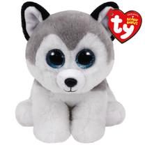 Mīkstā rotaļlieta TY Husky Buff 42183, balta krās./pelēka krās., 15 cm