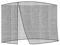 Tinklelis nuo vabzdžių Malatec Garden Umbrella Mosquito Net XL15260, juoda sp., 300 cm x 260 cm