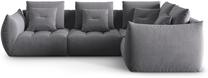 Modulinė sofa Micadoni Home Bloom Casino, grafito sp., dešininė, 316 x 216 cm x 95 cm