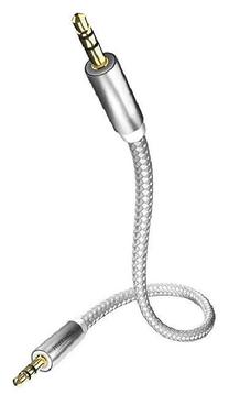 Vads Inakustik 3.5 mm, 3.5 mm, 3 m, sudraba krās.