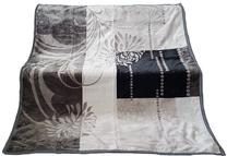 Pledas KW-98, balta sp./juoda sp./pilka sp., 160 cm x 210 cm