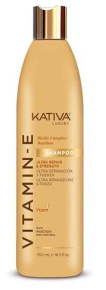 Šampūnas Kativa Vitamin E Biotin Complex Bamboo, 550 ml