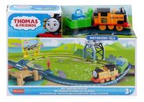 Игрушечный поезд с рельсами Mattel Fisher Price Thomas & Friends Nia Dockside Drop Off HGY81, многоцветный