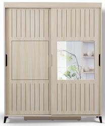 Spinta Kalune Design Pasific Home Fuga 180, ąžuolo sp., 180 cm x 60 cm x 216 cm, su veidrodžiu