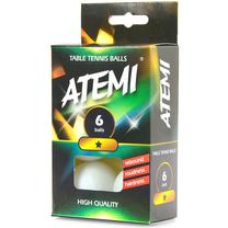 Мячик для настольного тенниса Atemi, 6 шт.