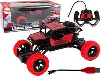 Rc автомобиль Lean Toys 15153, 1:18, черный цв./красный цв.