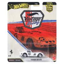 Игрушечная машина Mattel Hot Wheels Premium Vintage Racing Ferrari 250 GTO JKF25, 1:64, белый цв.