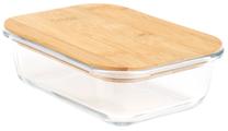 Konteiners pārtikai Homla Bambou 227257, 0.90 l, 20 cm x 15 cm, caurspīdīga krās./brūna krās.