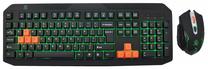 Vadu tastatūras un peles komplekts Rebeltec Fighter, EN, melna krās./oranža krās.