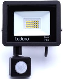 Prožektor ilma liikumisandurita, seinakinnitus LEDURO Pro 20 46521S, 20 W, 1850 lm, 4500 °K, IP65, must v.