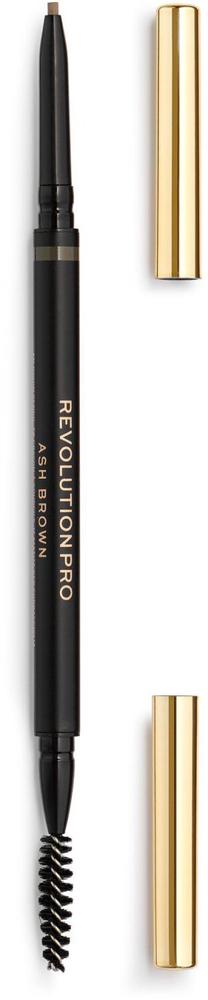 Uzacu zīmulis Makeup Revolution London Define & Fill, 0.1 g, tumši brūna krās. ash brown