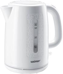 Elektriskā tējkanna Zelmer ZCK0279W CK0279, 1.7 l, balta krās.