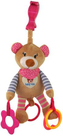 Rotaļlietas ratiem Baby Mix Bear STK-16300P, daudzkrāsaina
